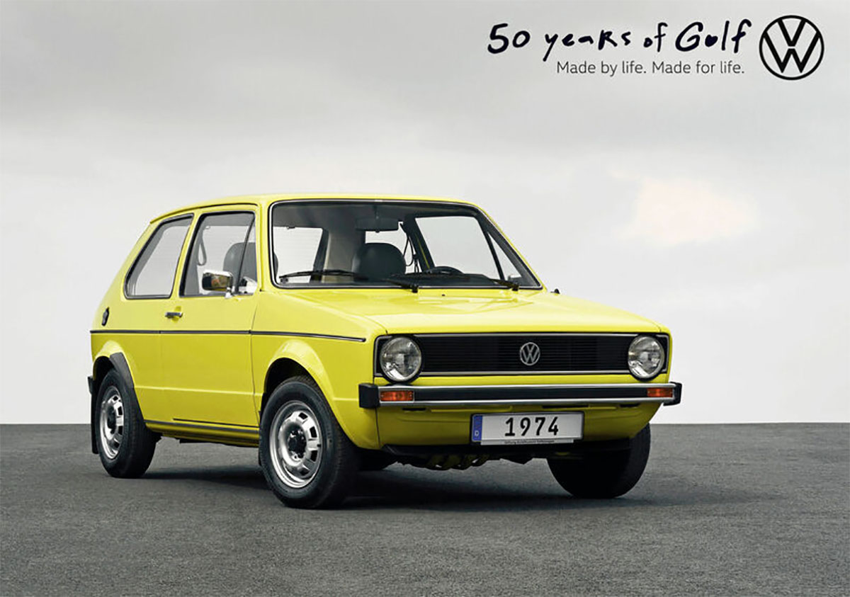 Volkswagen Golf comemora 50 anos